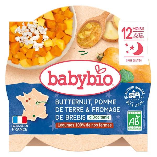 Babybio Repas Soir Piatto Zucca Patata Formaggio di Pecora +12m Bio 230g
