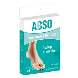 Marque Verte ABSO Pansements ampoules petit format - Boîte de 6