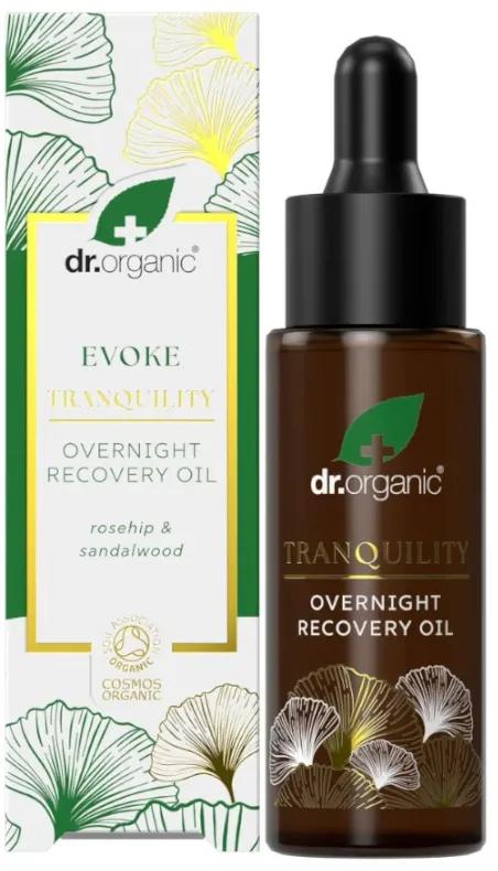 Huile réparatrice de nuit Dr. Organic Evoke Tranquility 30 ml