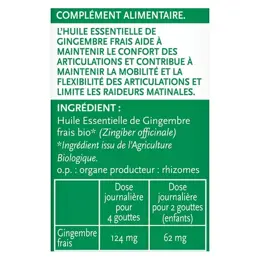 Phytosun Arôms Huile Essentielle Gingembre Frais Bio 5ml