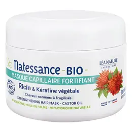 Natessance Masque Capillaire Fortifiant Ricin et Kératine Bio 200ml