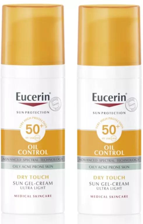 Eucerin Gel-Creme Oil Control Dry Touch SPF50+ 2x50 ml