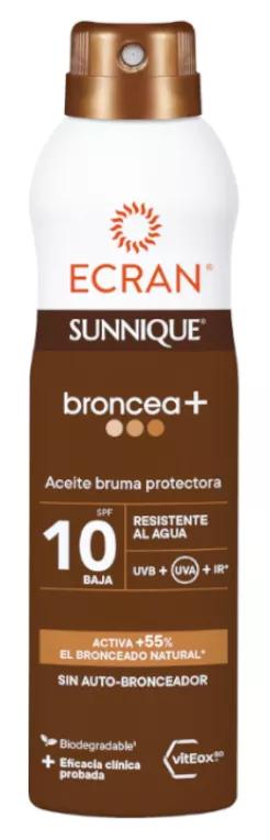 Ecran Sunnique Broncea+ Aceite Bruma Protectora SPF10 250 ml