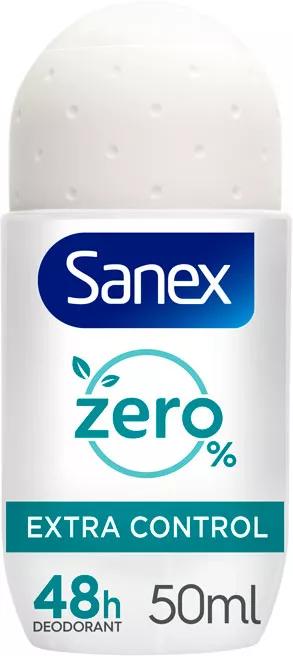 Sanex Zero% Déodorant Roll-On Extra Control 50 ml