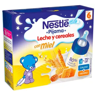 Nestlé Papilla Líquida 8 Cereales con Miel +6m 2x250 ml