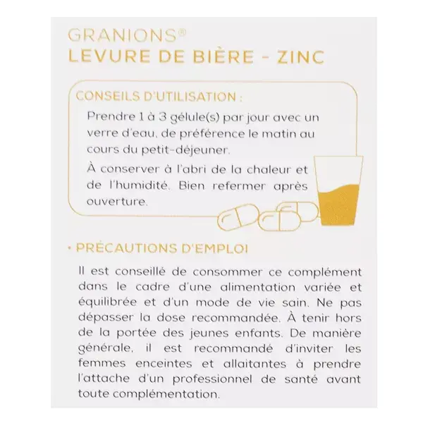 Granions Lievito di Birra + Zinco 60 capsule