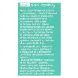 Naturactive Sirop aux Essences Toux sèche et grasse  dès 1 an 120ml