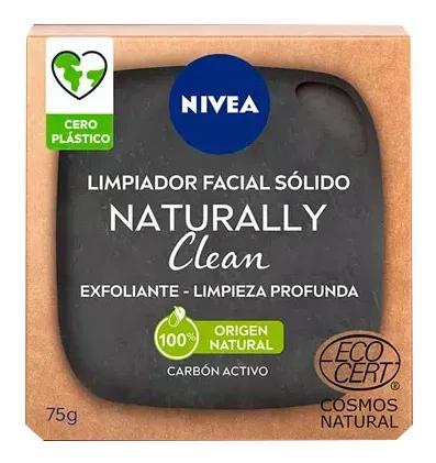 Nivea Naturally Clean Sólido Limpeza Profunda Exfoliante Facial 75 g