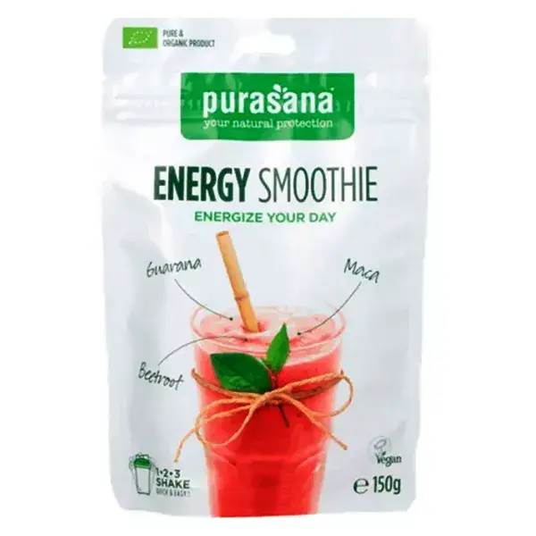 Purasana Energy Smoothie Shake Poudre Bio 150g