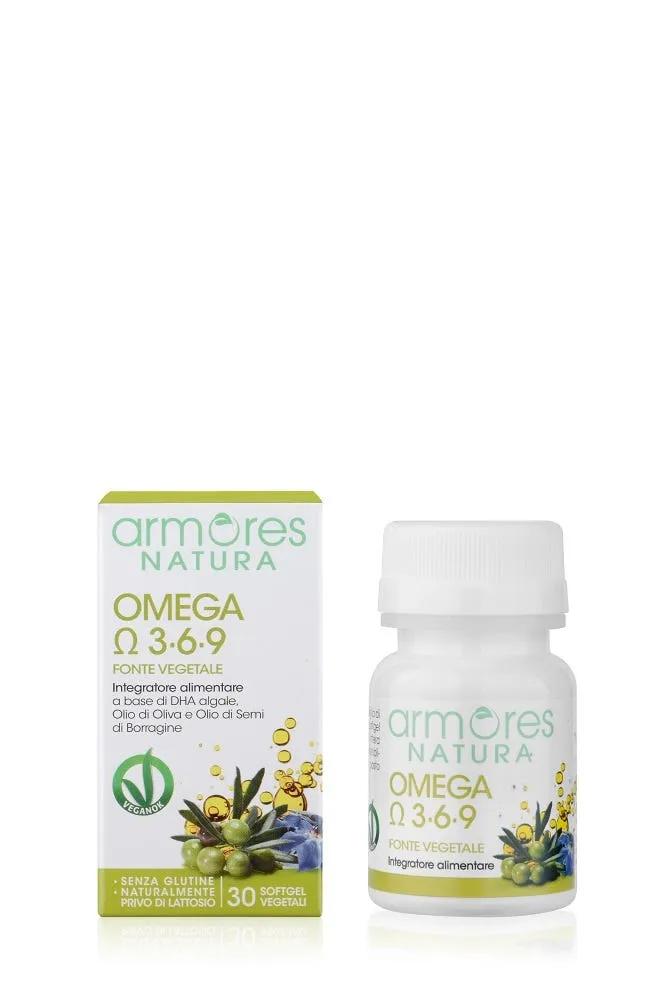 Armores Natura Omega 3-6-9 Integratore 30 Capsule Vegetali Softgel