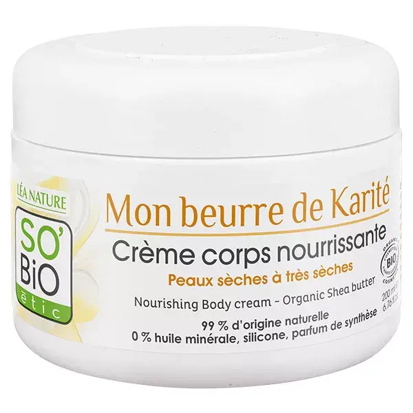 So'Bio Étic Crème Corps Nourrissante Karité Bio 200ml