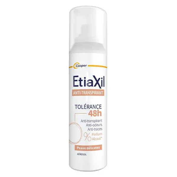 Etiaxil Anti-Transpirant Transpiration Modérée Aisselles Tolérance 48H Aérosol 150 ml