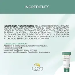 Biocyte Kératine Forte Shampoing Soin des Cheveux Kératine et Boket 200ml