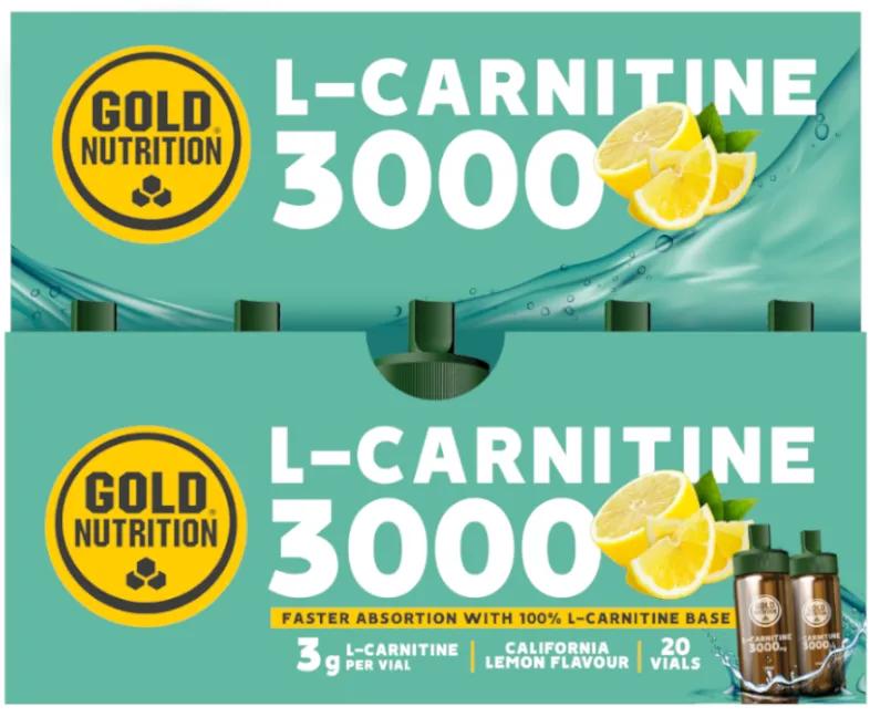 GoldNutrition L-Carnitine 3000 Mg Citron 20 Ampoules