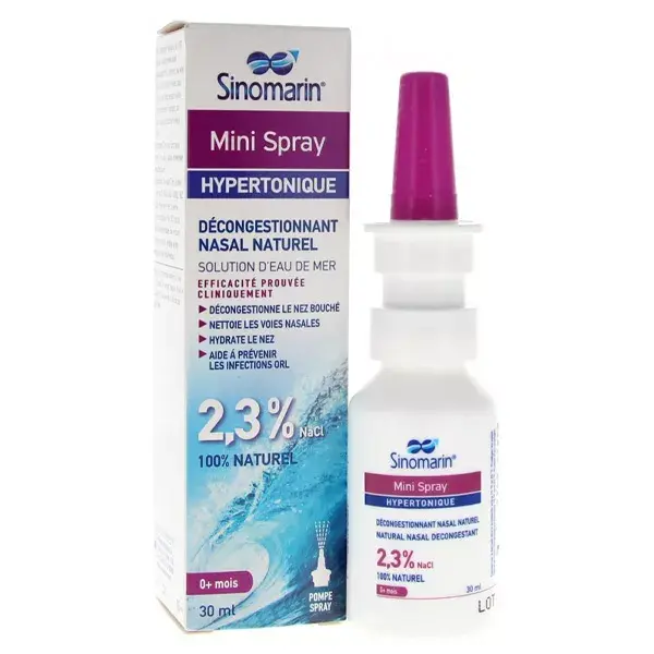 Sinomarin Hypertonique Nez Bouché Mini Spray 30ml