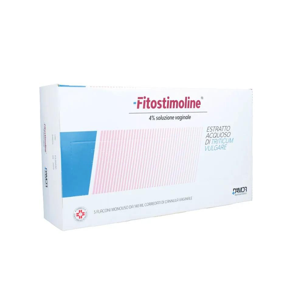 Fitostimoline 4% Soluzione Vaginale Estratto Acquoso Di Triticum Vulgare  5x140 ml Con Cannula Vaginale