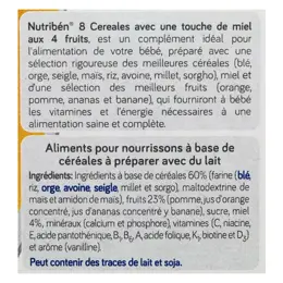 Nutribén 8 Céréales et Miel 4 Fruits +6m 300g