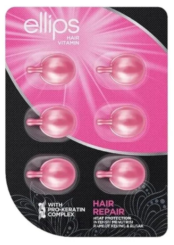 Traitement capillaire Ellips Vitamin Pro-Kératine Rose 8 unités