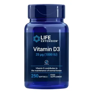 Life Extension Vitamin D3 1,000 IU 250 Softgels