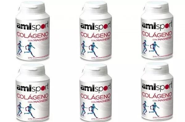 AmlSport Colágeno con Magnesio Pack 6x270 Cápsulas