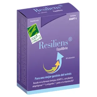100% Natural Resiliens Equilibrio 60 Cápsulas