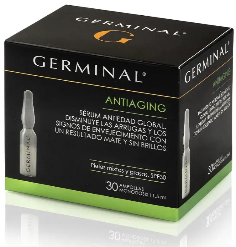 Trattamento Antietà Germinal per Pelli Miste Grasse 30 Fiale da 1,5 ml
