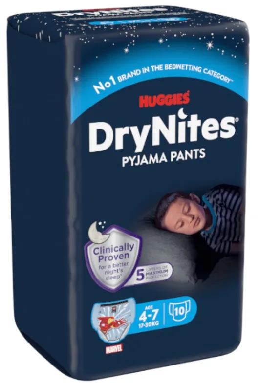 Huggies DryNites® Couches Culottes Garçon 4-7 Ans x 10