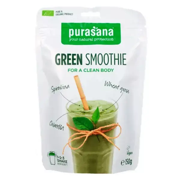 Purasana Green Smoothie Shake Poudre Bio 150g
