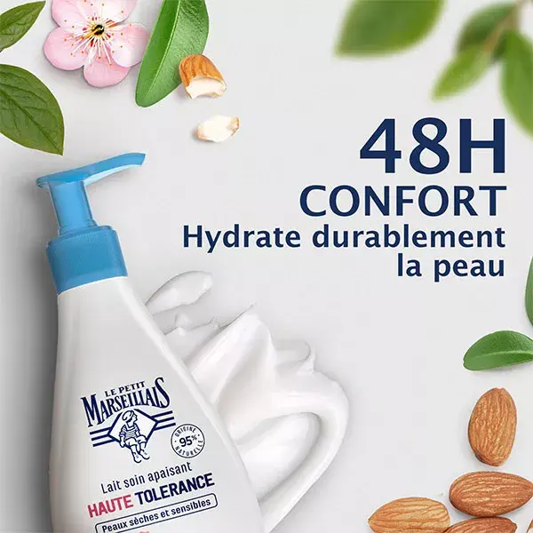 Le Petit Marseillais Lait Soin Apaisant Haute Tolérance Fleur d'Amandier 250 ml