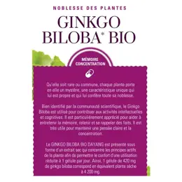 Dayang Ginkgo Biloba Bio 15 gélules