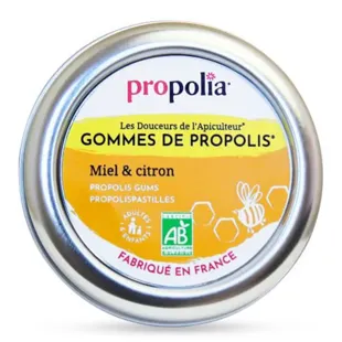Propolia Bio Propoli, miele e gomme al limone Lenisce la gola - 45 gr