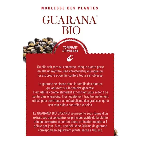 Dayang Guarana Bio 15 gélules