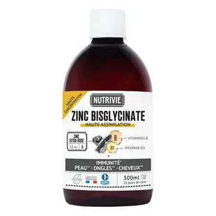 Nutrivie Zinco bisglicinato+ ad alta assimilazione - 500 ml