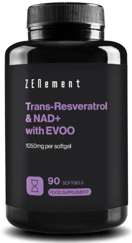 ZENement Trans-Resvératrol &amp; NAD+ avec EVOO 90 Gélules