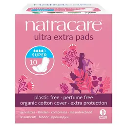 Natracare Serviette Ultra Extra Super 10 unités