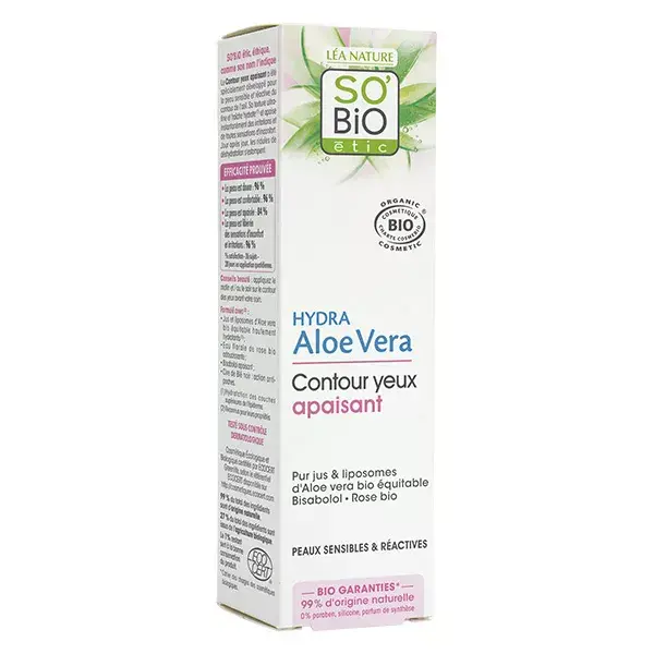 So'Bio Étic Hydra Aloe Vera Contour Yeux Apaisant Bio 15ml