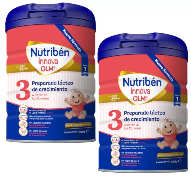 Nutribén Innova 3 Leche de Crecimiento 2x800 gr