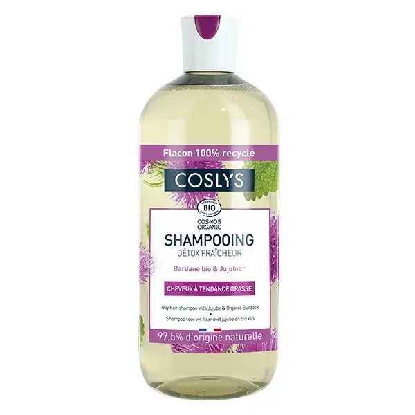 Coslys Shampoing Détox Fraîcheur Bio 500ml