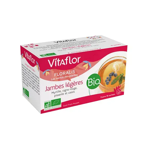 Vitaflor Bio Tisane Jambes Légères 18 sachets