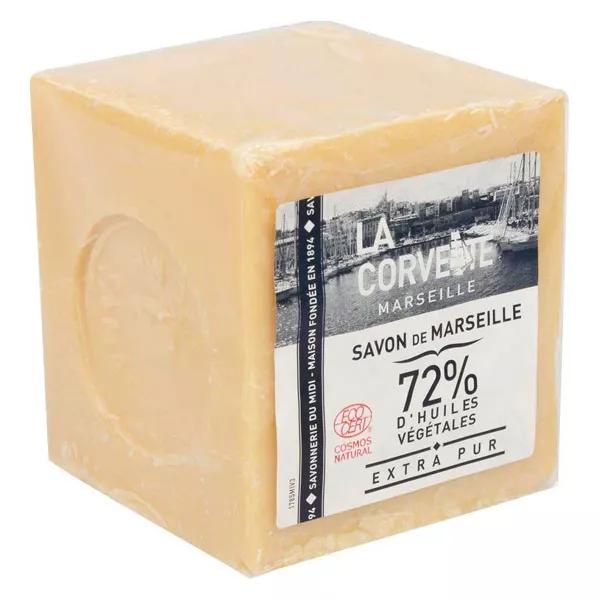 La Corvette Marseille Cubo di Sapone di Marsiglia Oliva Extra Puro Confezionato 500g