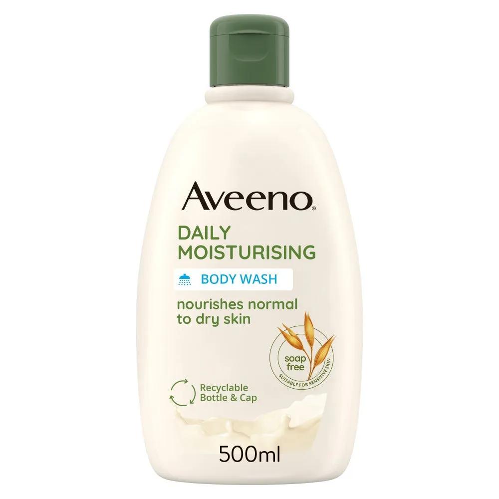 Aveeno Daily Moisturising Bagnodoccia Idratante Senza Sapone All'Avena Per Pelli Sensibili  500 ml