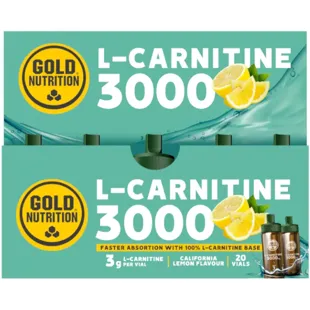 GoldNutrition L-Carnitine 3000 Mg Lemon 20 Vials