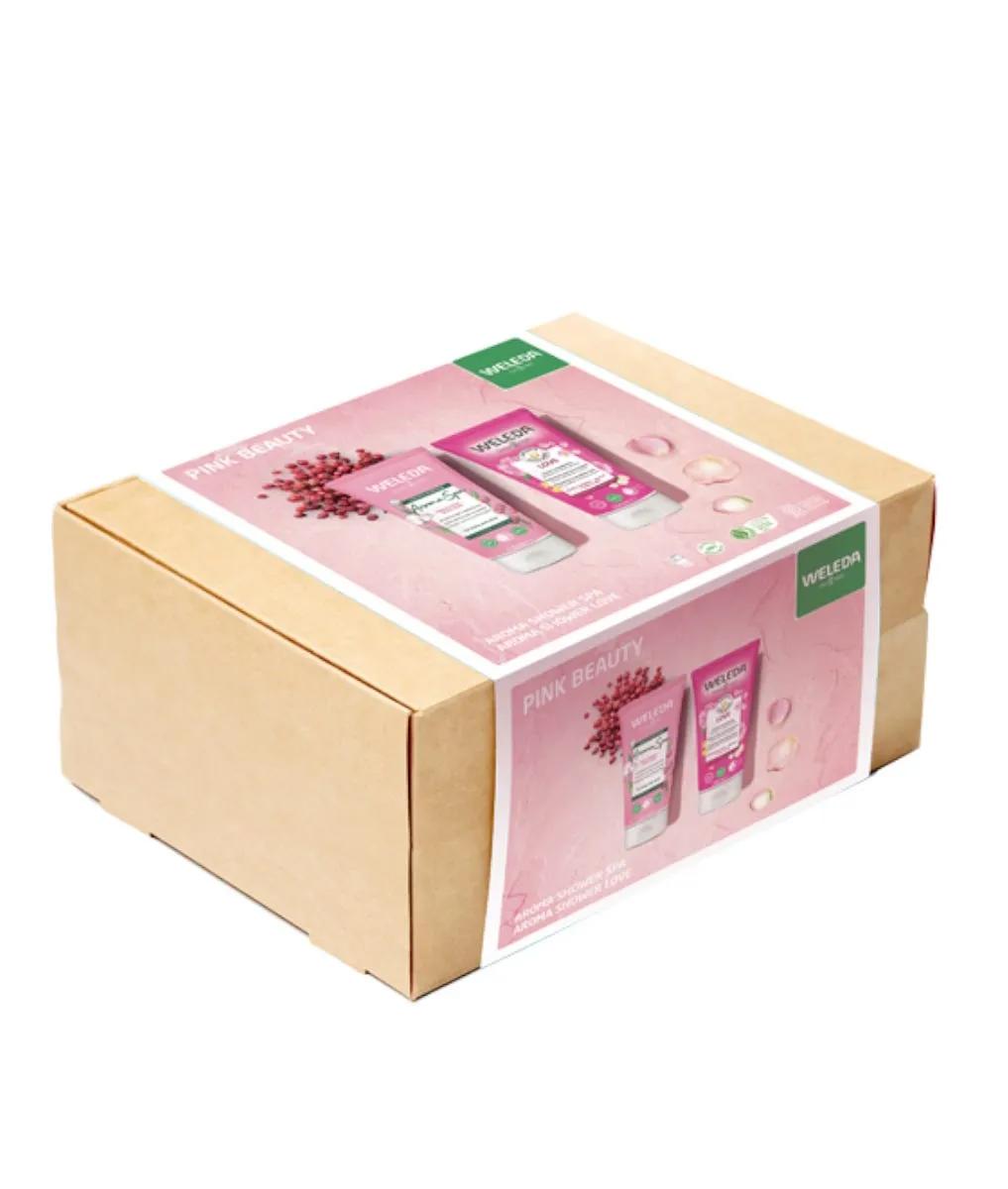 Weleda Cofanetto Pink Beauty Aroma Shower Benessere Doccia