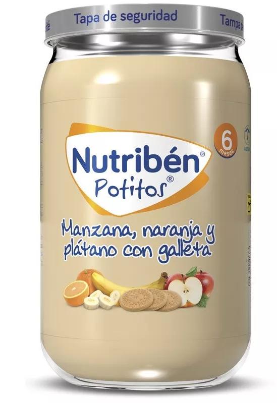 Nutriben Pomme Orange Banane avec Biscuit 235Gr