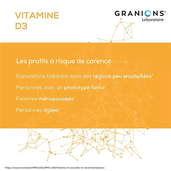 Granions Vitamine D3 60 gélules
