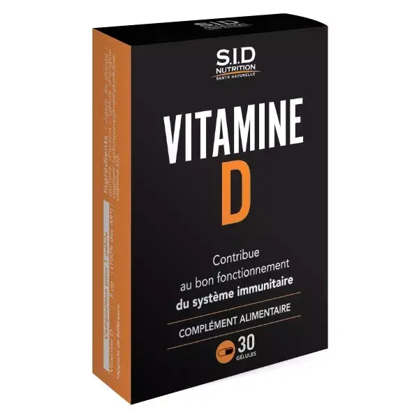 SID Nutrition Vitamine D 30 gélules