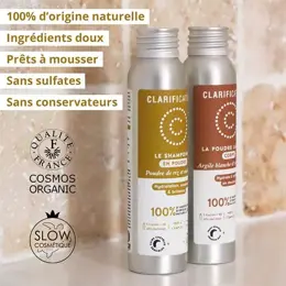 Clarification Coffret Duo Poudres Lavantes Naturelles Bio - Corps et cheveux - 40g