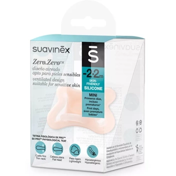 Suavinex Chupete Zero Zero con Tetina Silicona Fisiológica SX Pro -2-2m -  Atida