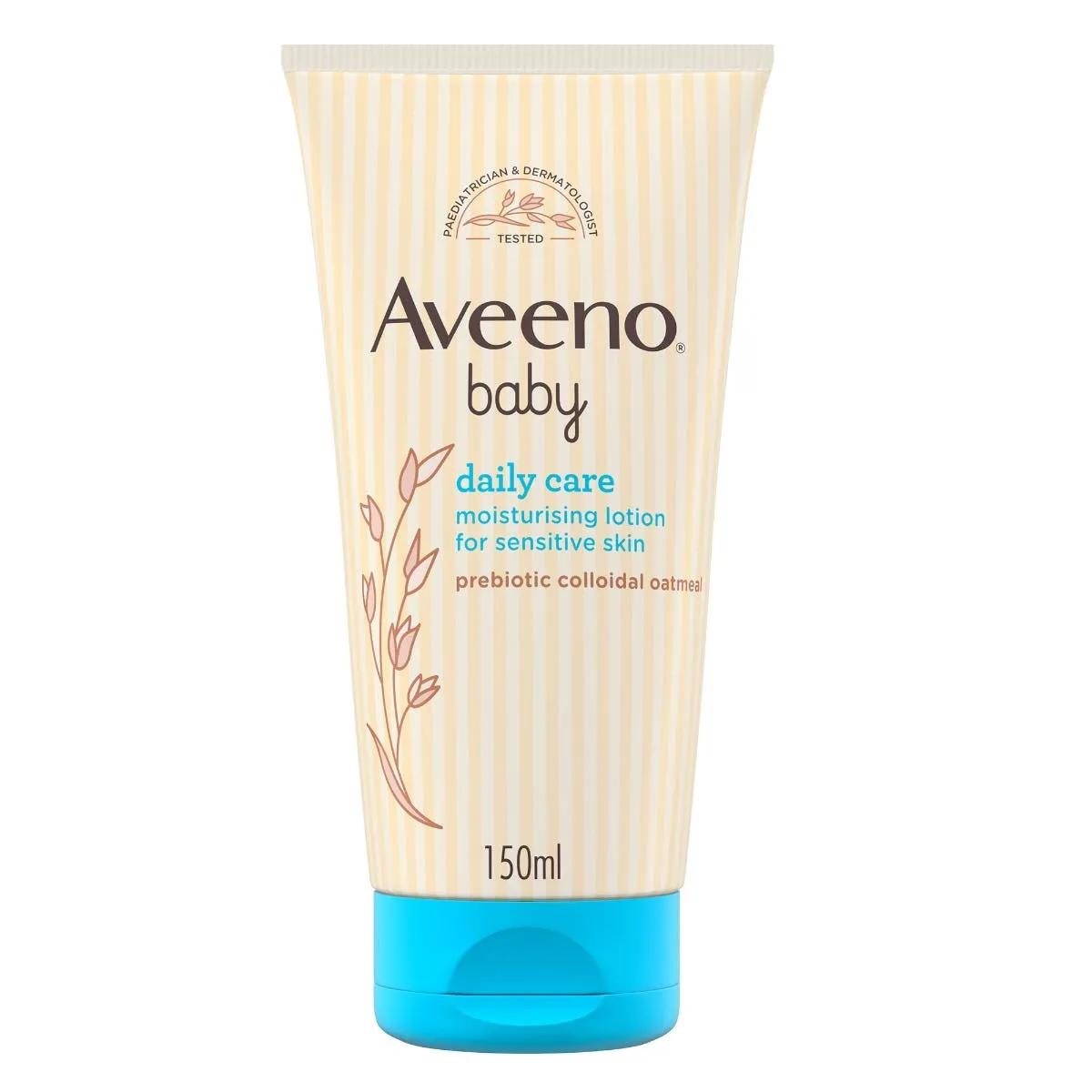 Aveeno Baby Daily Care Crema Idratante Viso e Corpo Bambini Con Avena ad Assorbimento Rapido 150 ml