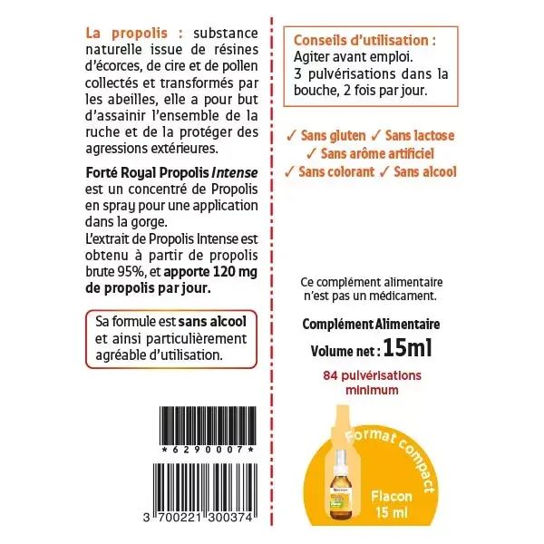 Forté Pharma Forté Royal Propolis Intense Spray 15ml